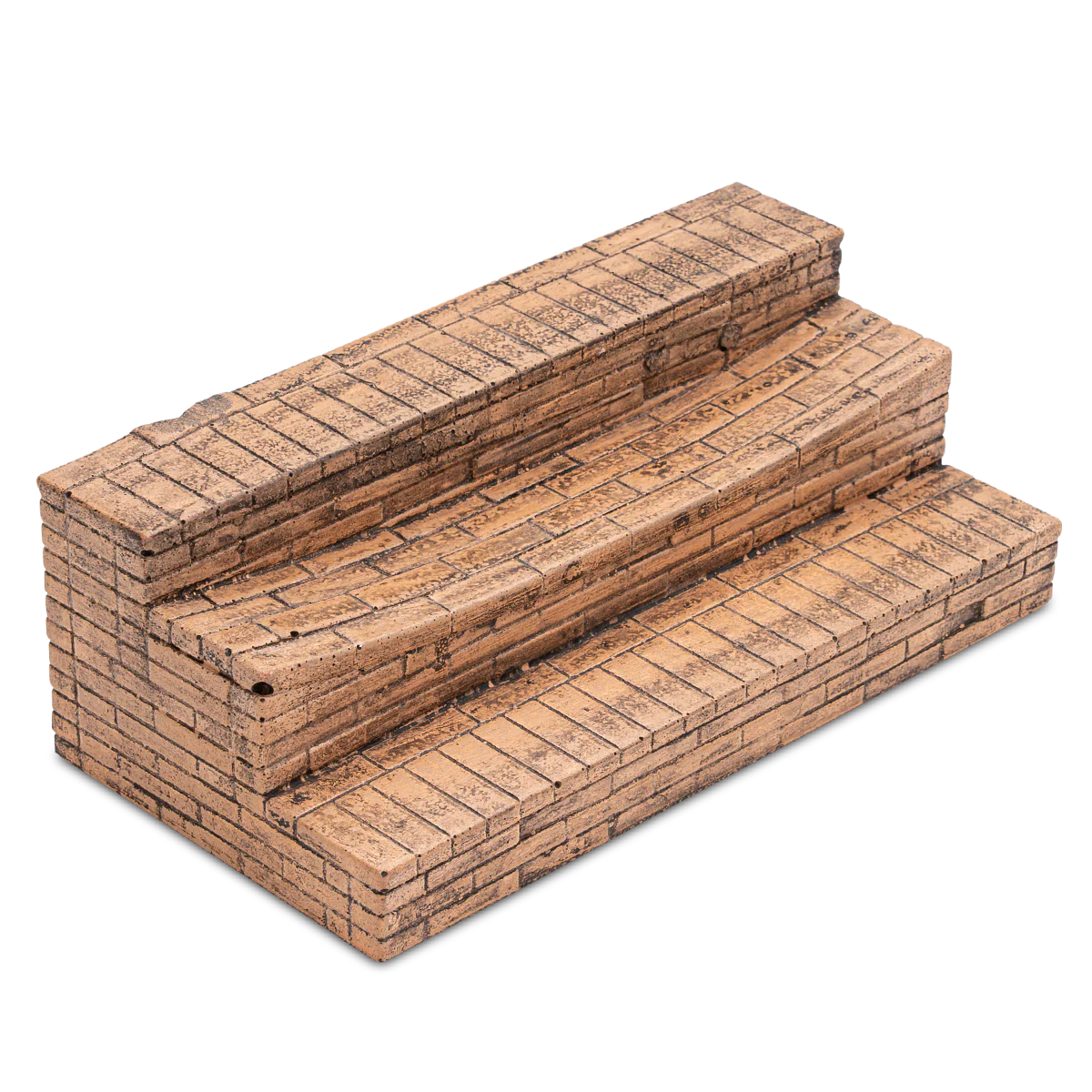 BBCO Fingerboard Ramp - Battered Brick 3-Stair - Image 2