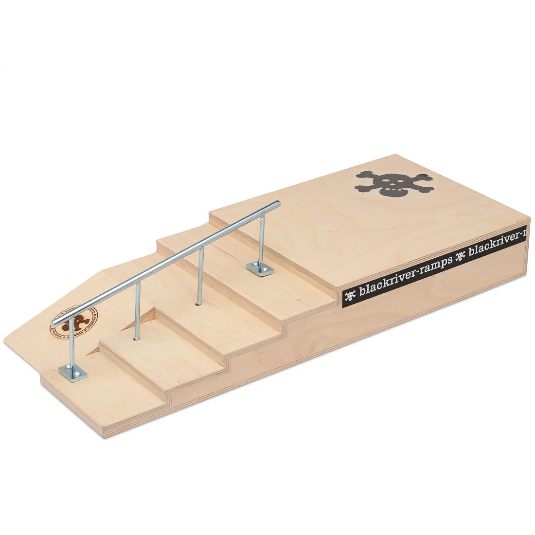 Blackriver Fingerboard Ramps - Stairset With Round Rail