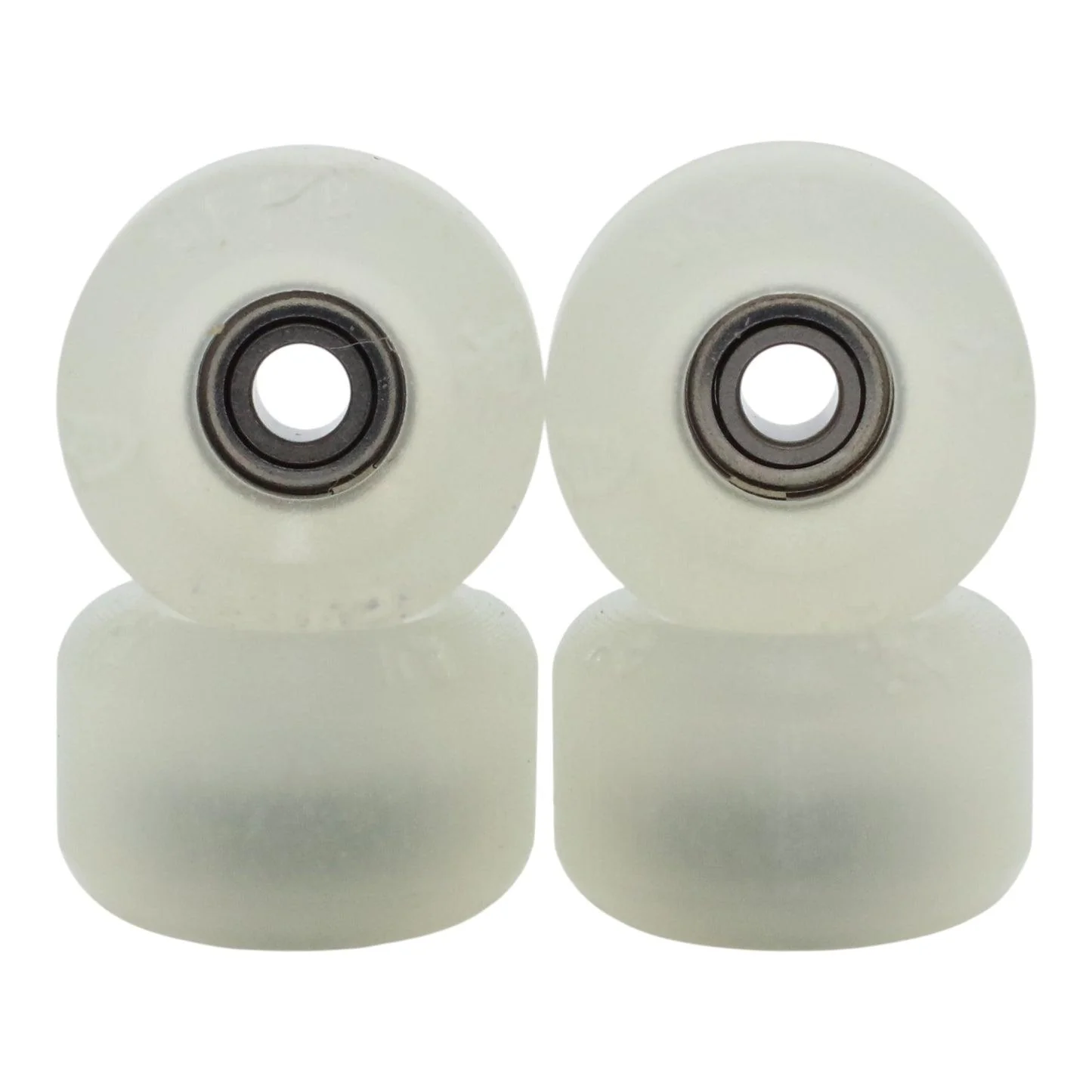 Blistered x Flatface x Blackriver G4-BR Fingerboard Wheels - Clear Sunshift into Blue Subtle Glow