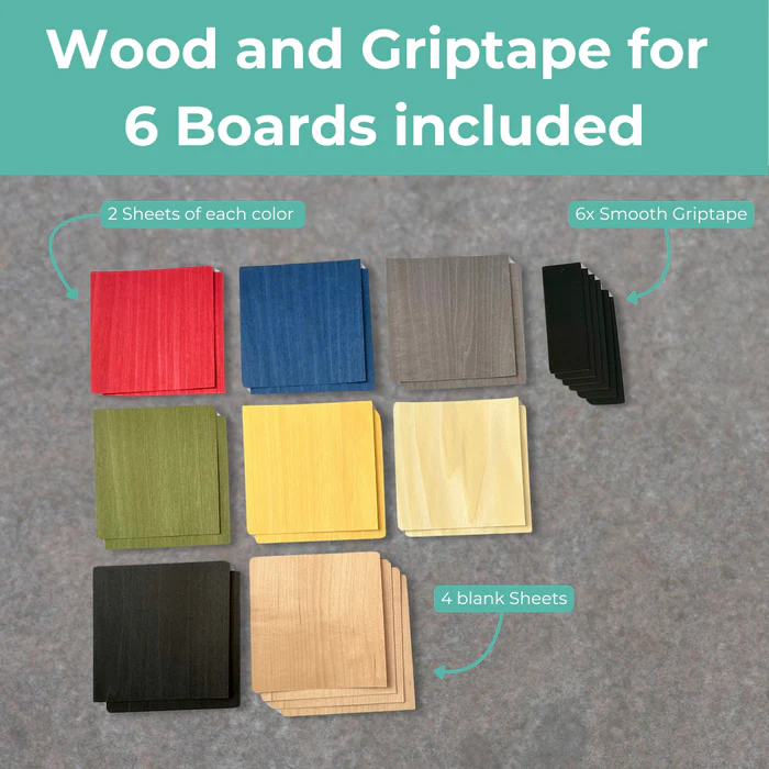 CRESKATE Fingerboard Deck Veneers - Colored - Image 2