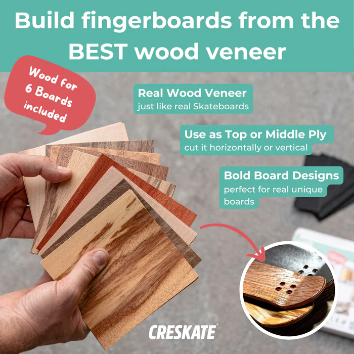 CRESKATE Fingerboard Deck Veneers - Special - Image 3