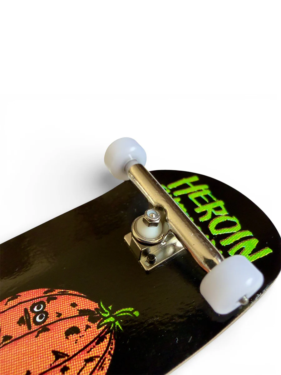 Custom x Heroin Fingerboard Complete - Pumpkin Wide Boy - Image 2
