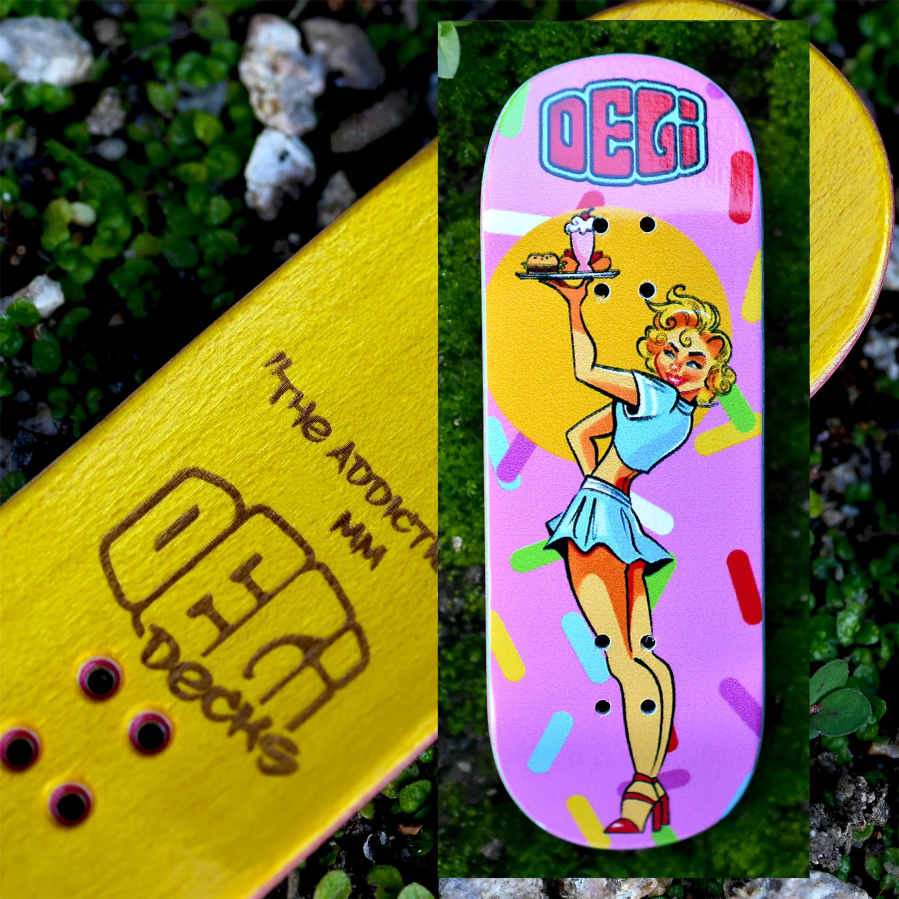 DeliDecks Fingerboard Deck - Check Pls - Image 2