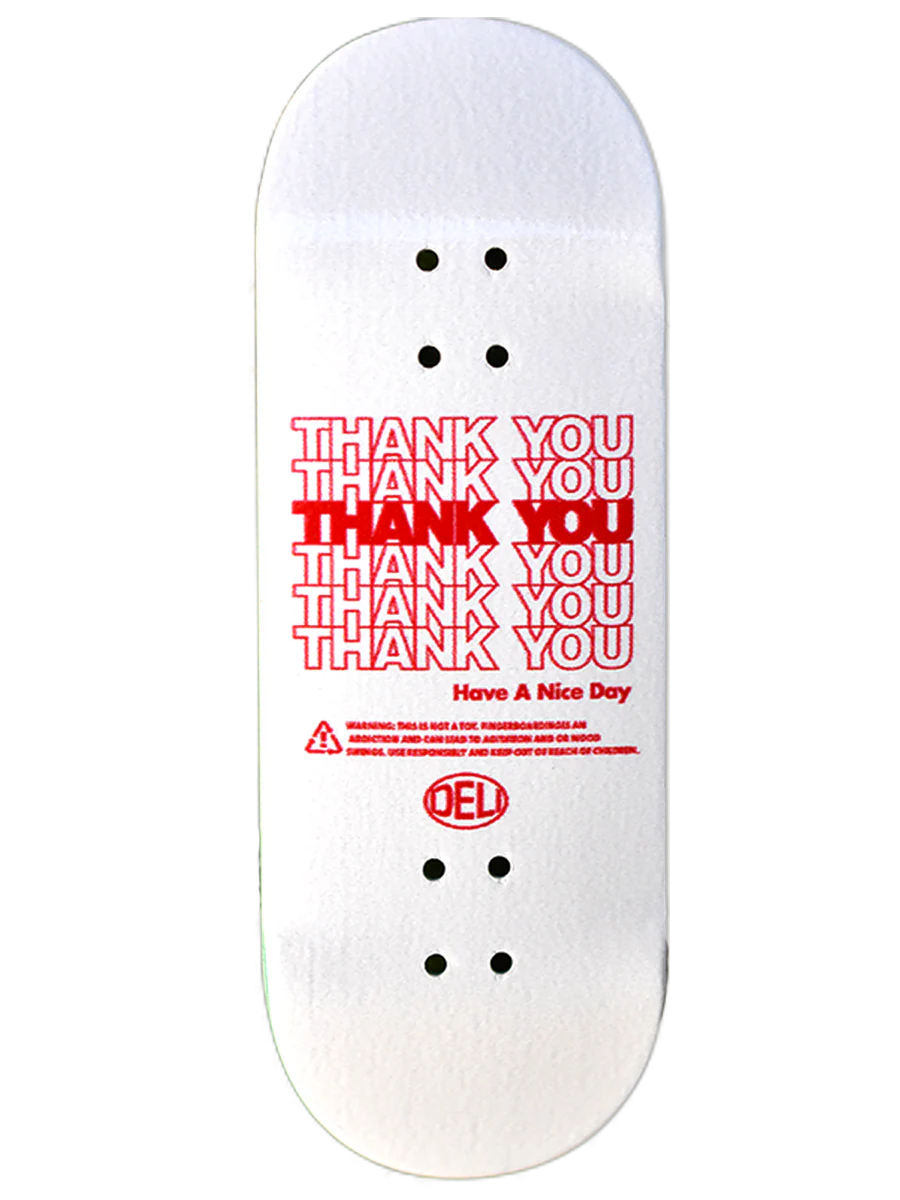 DeliDecks Fingerboard Deck - Thank You