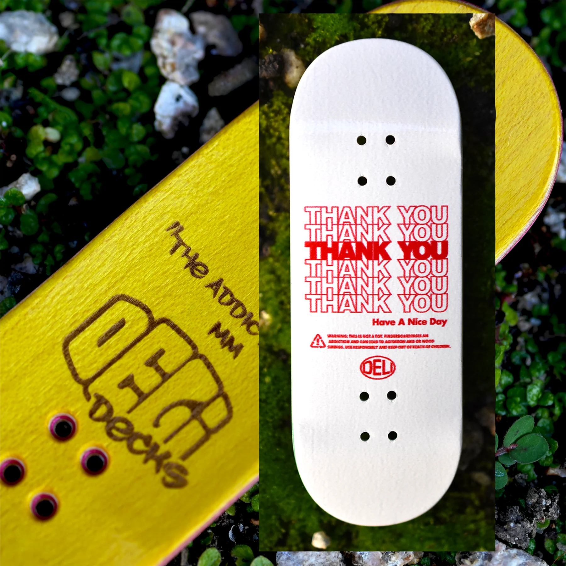 DeliDecks Fingerboard Deck - Thank You - Image 2