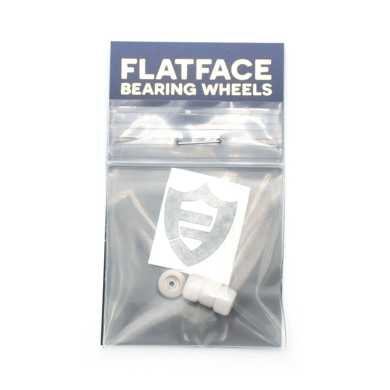 FlatFace Fingerboard Dual Durometer V2 Bearing Wheels - Tan and White - Image 5