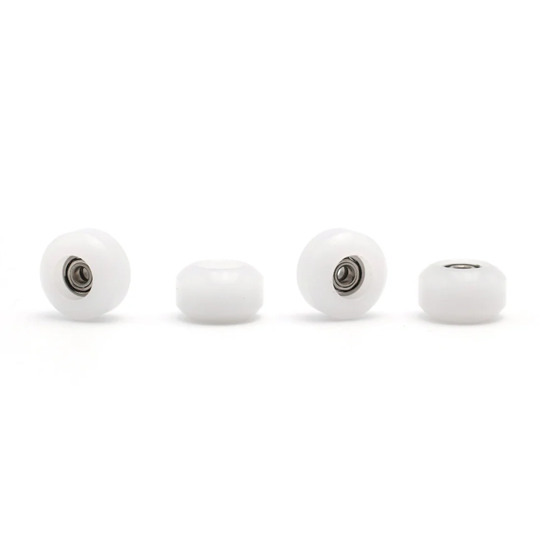 FlatFace Fingerboard G10 Dual Bearing Wheels - 60D Ultra - White - Image 2