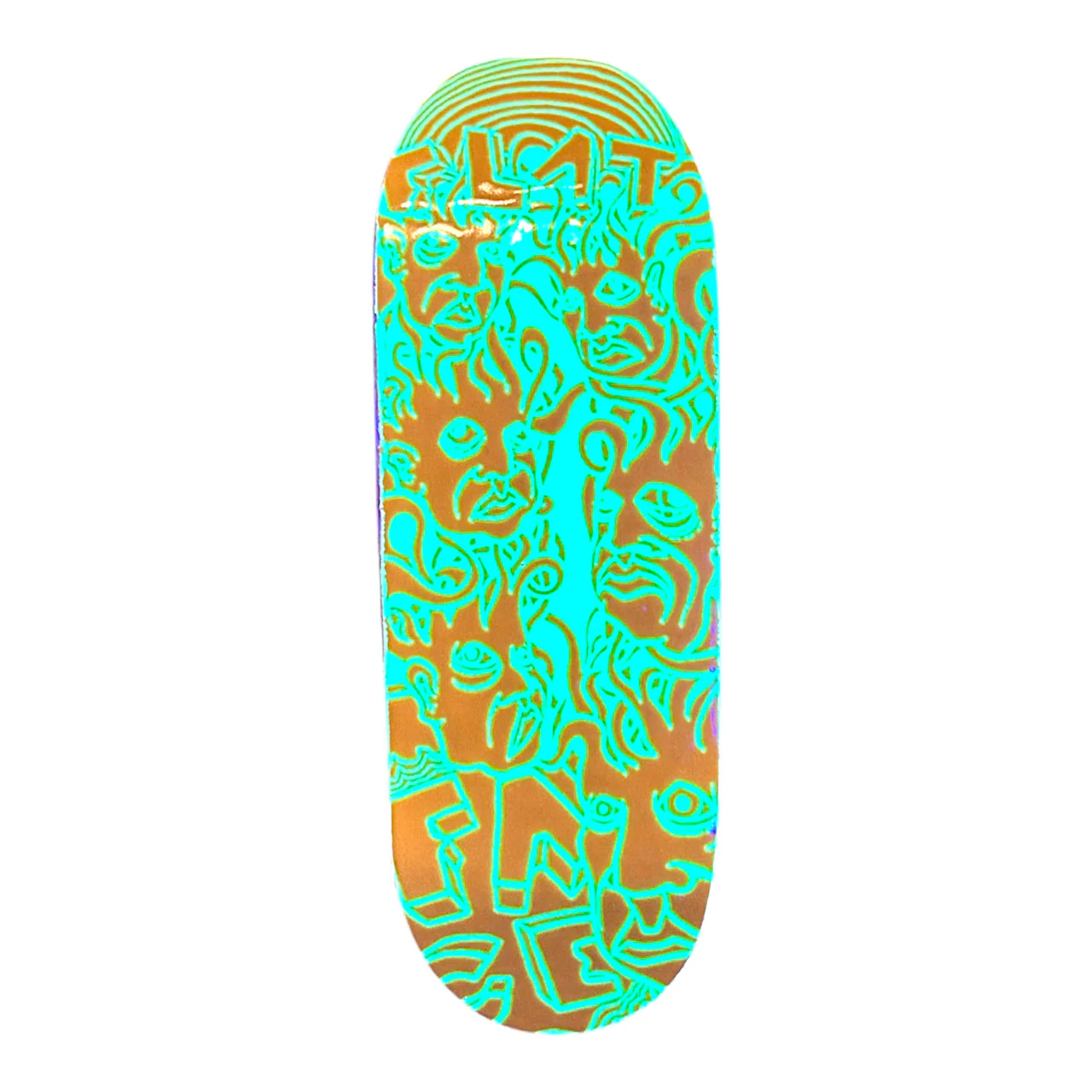 FlatFace G15 Fingerboard Deck - Faceshaver Glow Yellow Zeph - Image 2