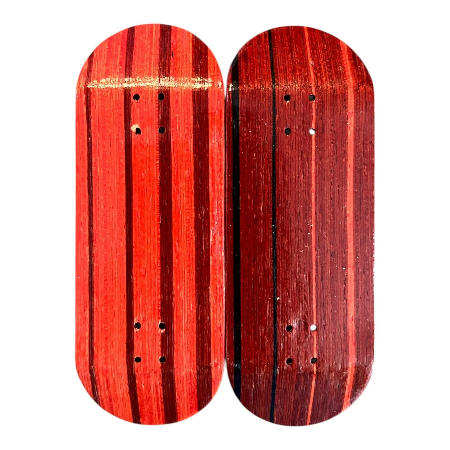 FlatFace Prototype Fingerboard Deck - Red Striped Premium