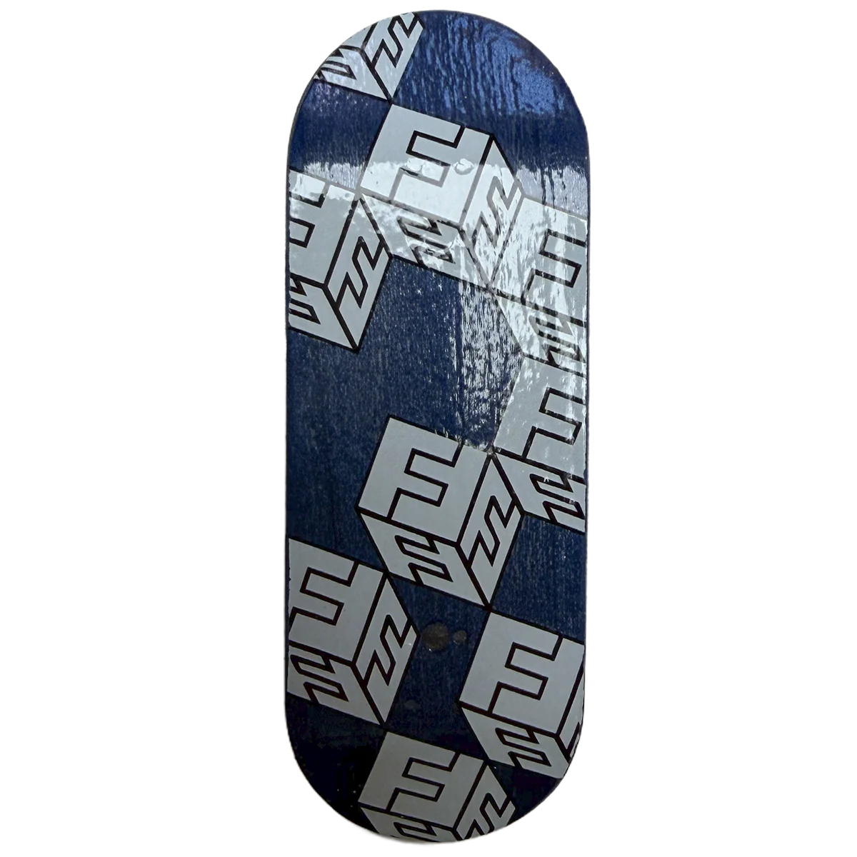 FlatFace x Cowply G15.12 Fingerboard Deck - White Cubes SE - Image 3