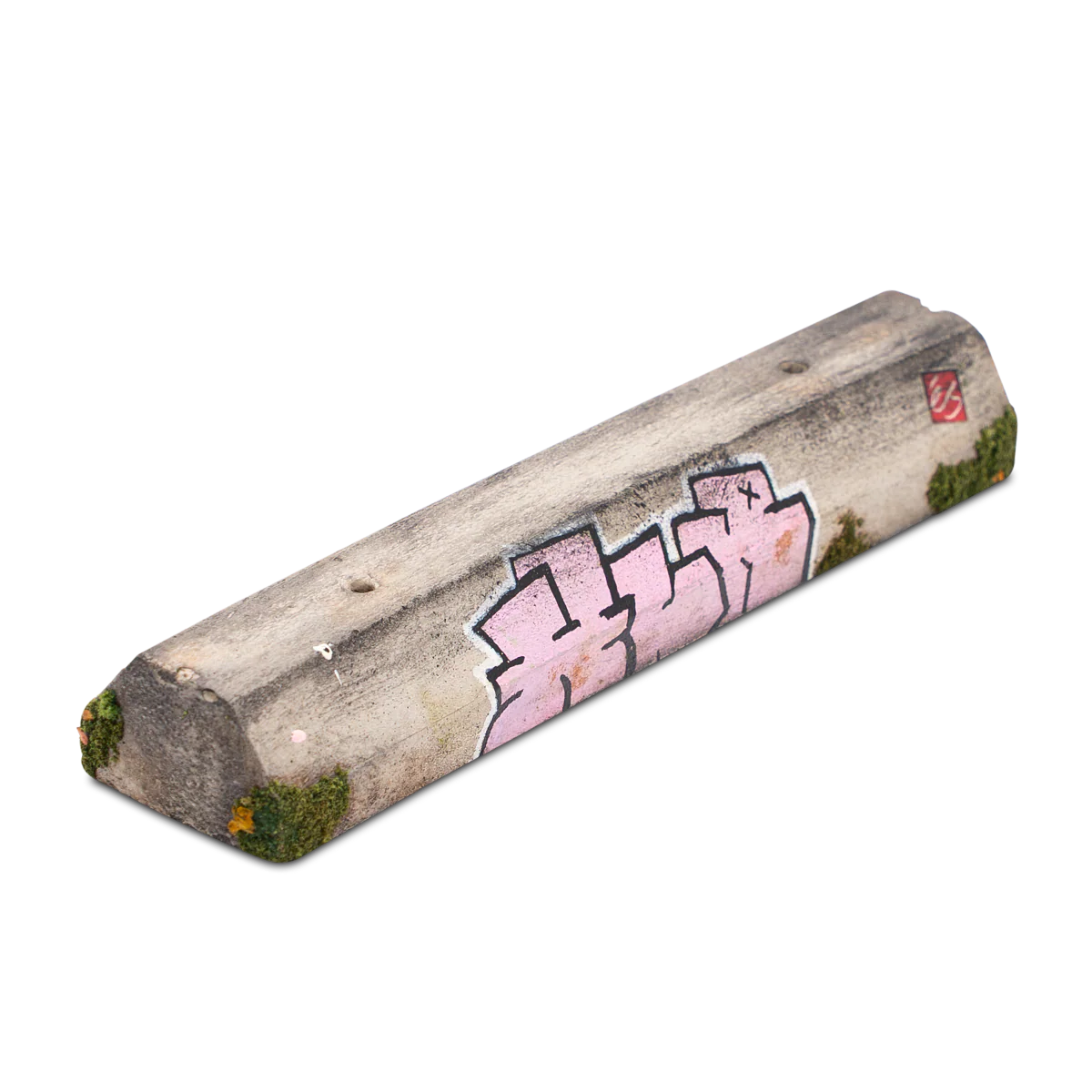 High Level Ramps Fingerboard Ramp - Cement Parking Block w/ Graffiti - Image 3