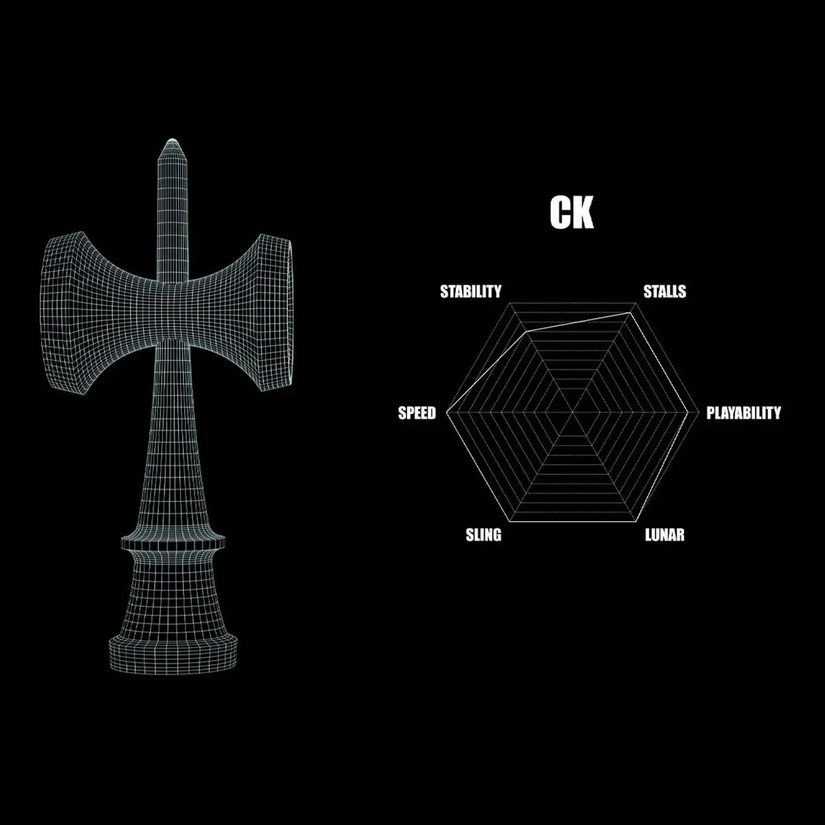 Krom Naked Plasticity Apex Kendama - Image 5