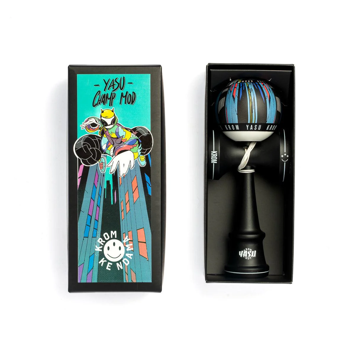 Krom Yasu Champ Kendama - Maple and Beech - Image 5