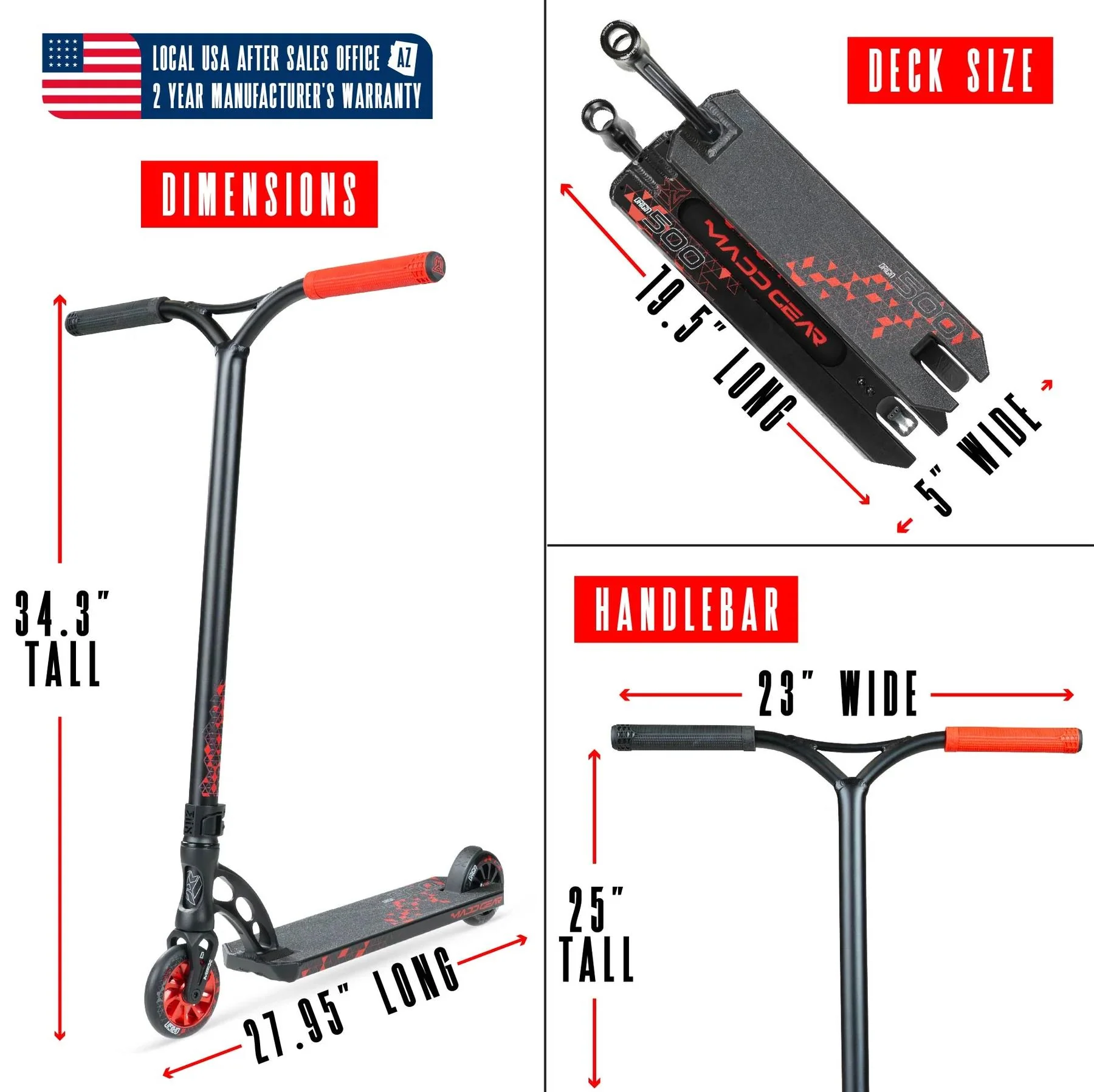 Madd Gear Origin 500 Pro Scooter - Image 3