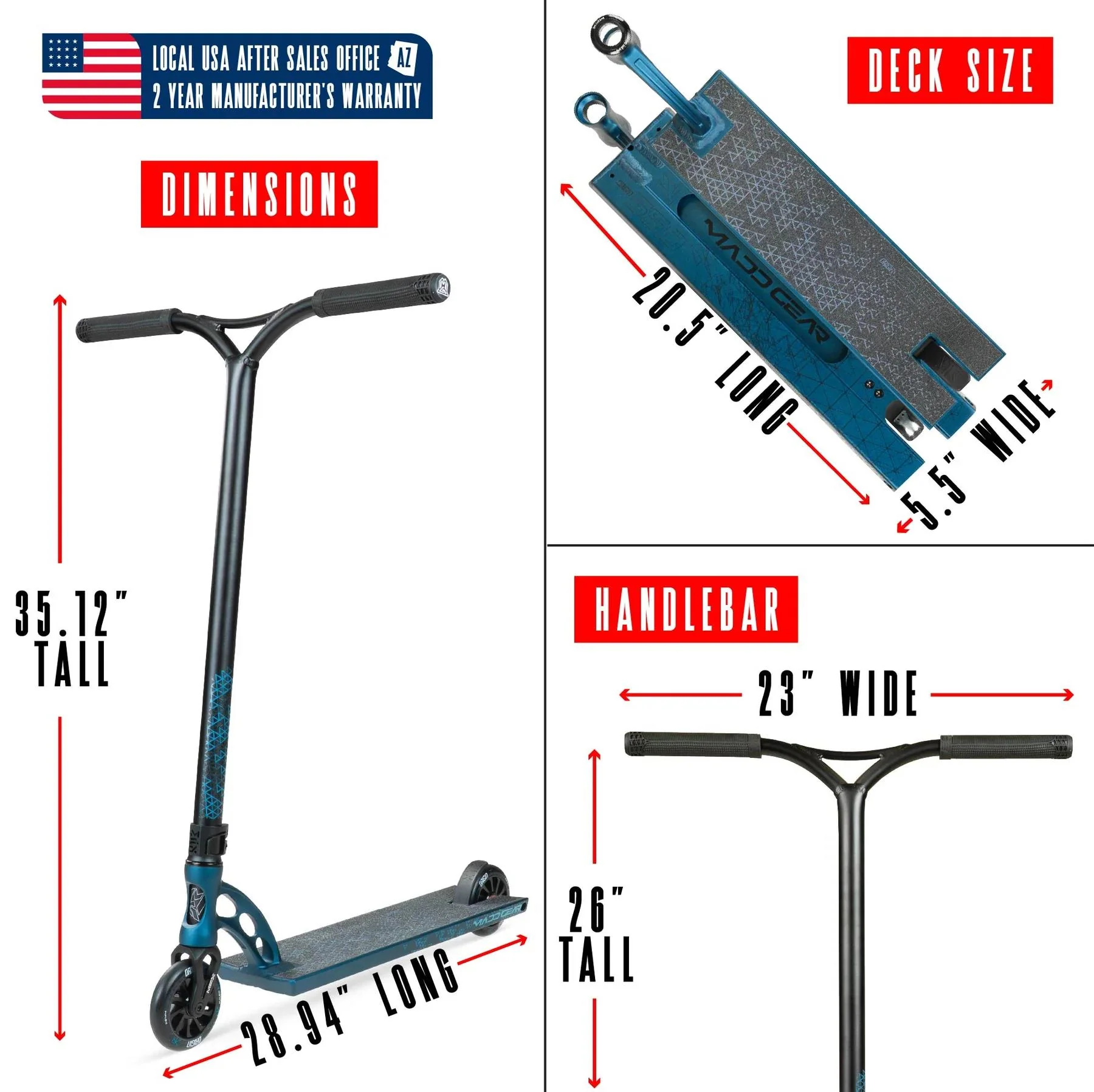 Madd Gear Origin 550 Pro Scooter - Image 3