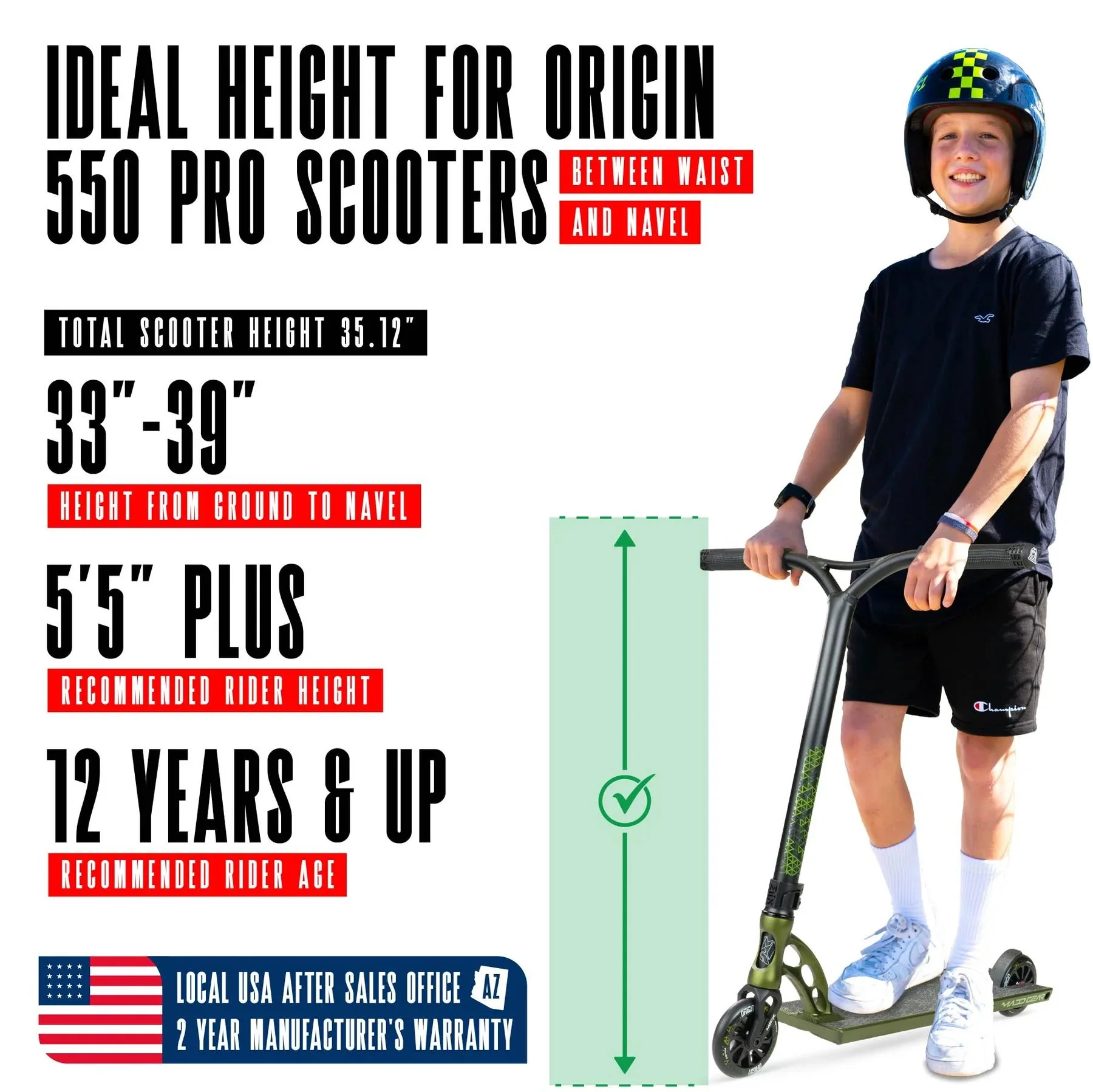 Madd Gear Origin 550 Pro Scooter - Image 8