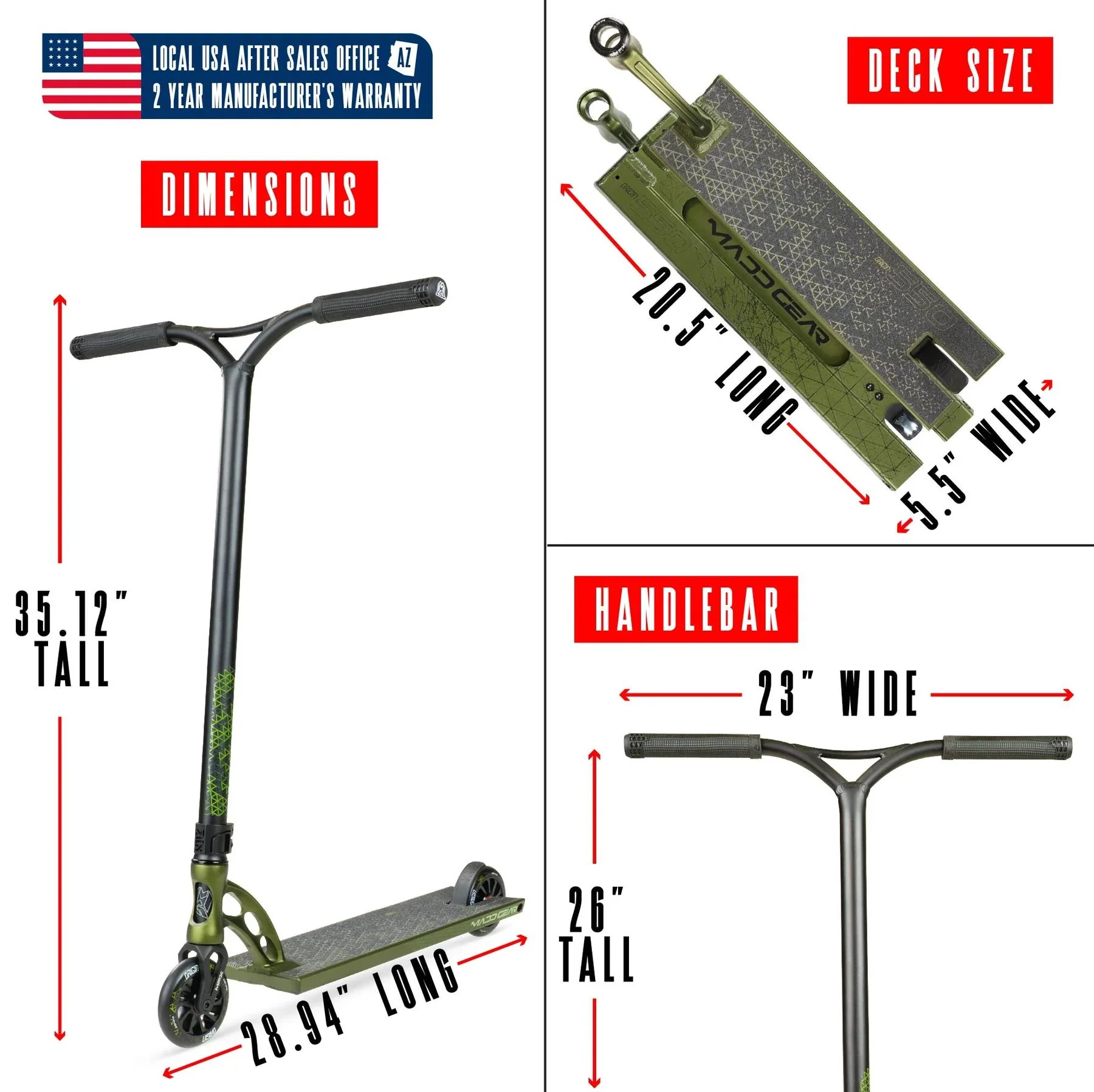 Madd Gear Origin 550 Pro Scooter - Image 9