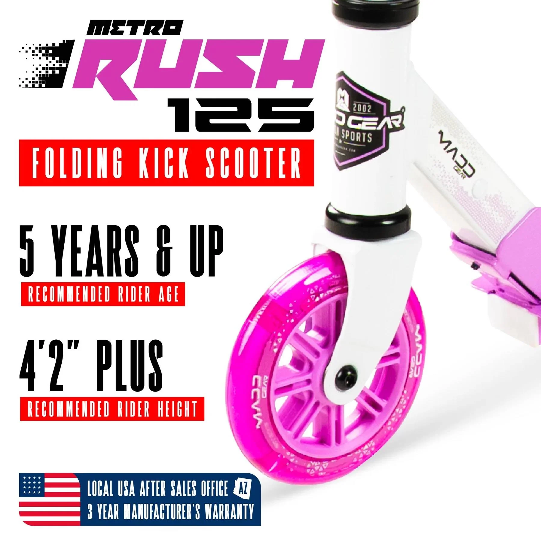 Madd Gear Rush 125 Youth Scooter - Image 30