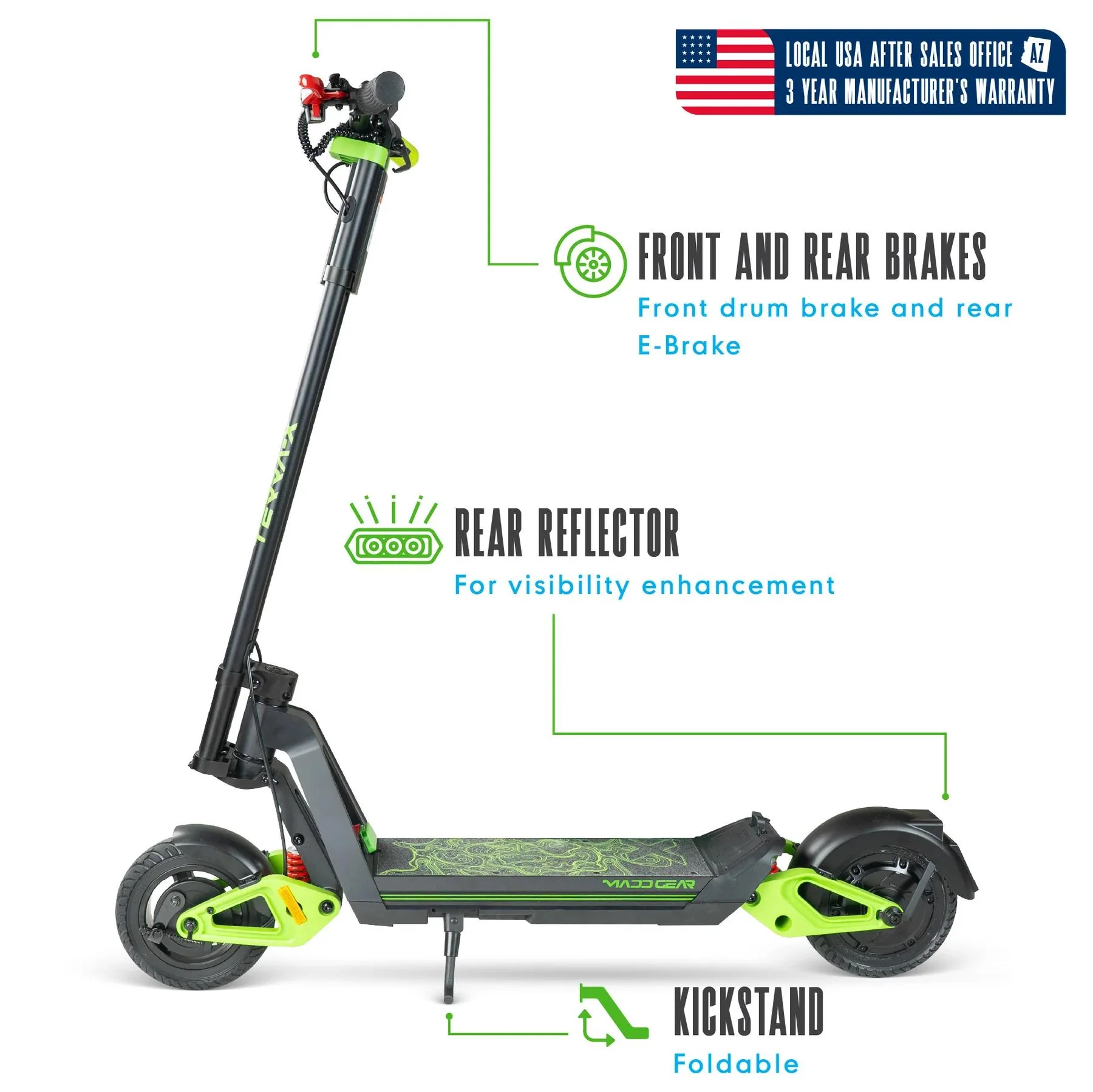 Madd Gear Terra X Electric Scooter - Image 2