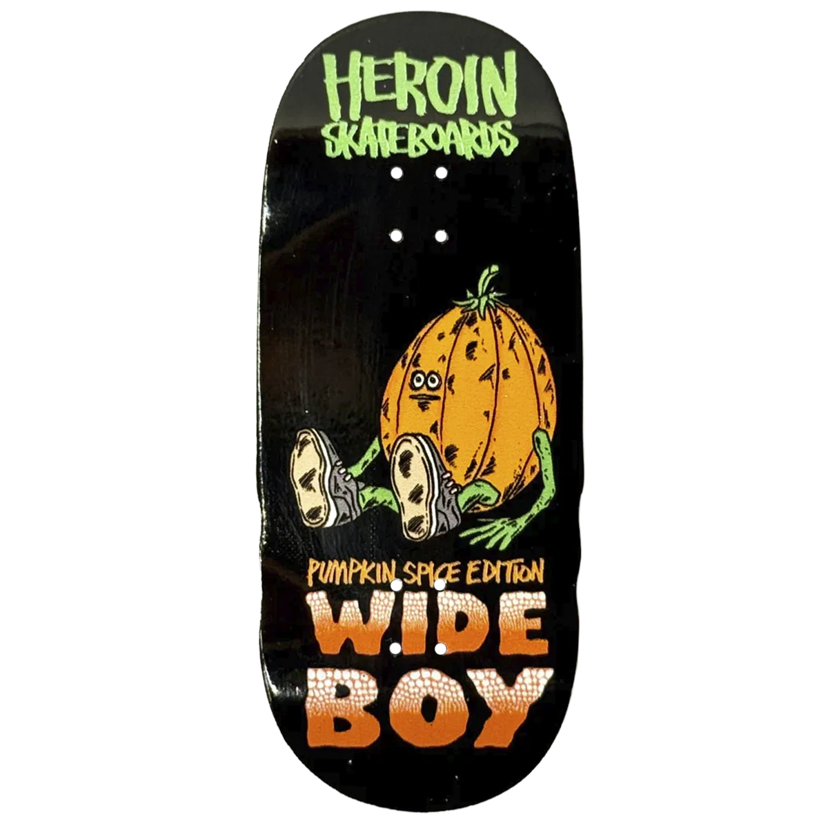 Maple Lab Fingerboard Deck - Pumpkin Spice Wideboy