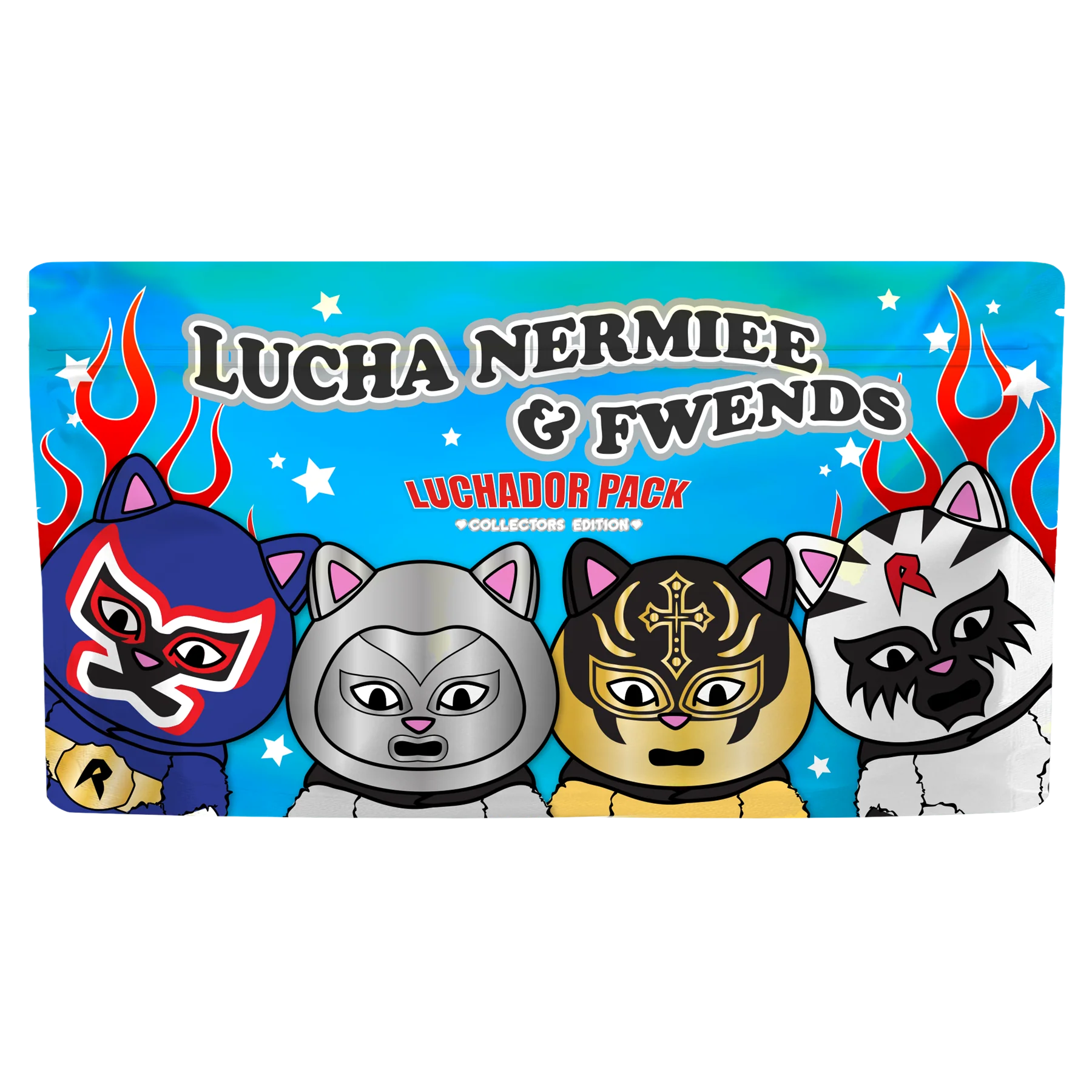 RIPNDIP LUCHA NERMIEE Keychain 4-Pack