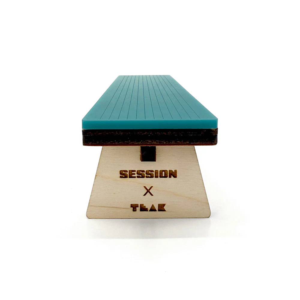 Teak Tuning Fingerboard Ramp - The Bench w/ Acrylic Surface - Image 2