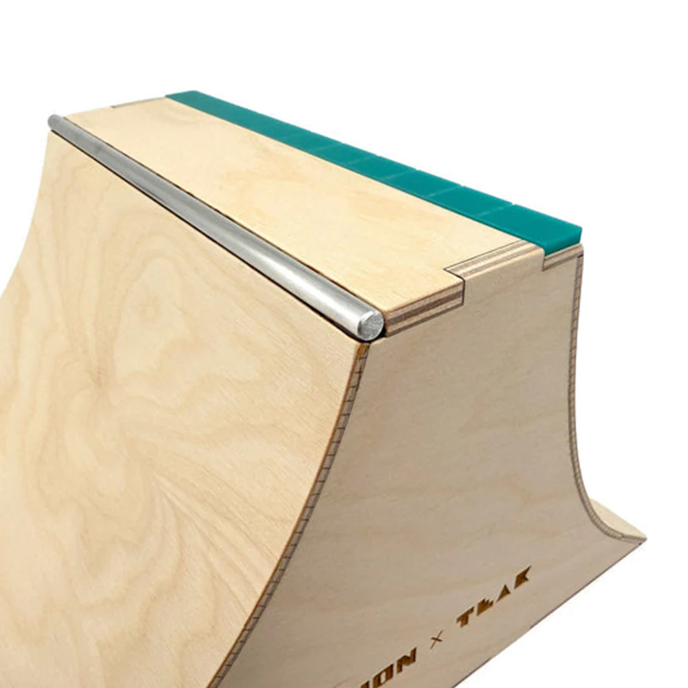 Teak Tuning Fingerboard Ramp - The Wall XL w/ Acrylic Coping - Image 3