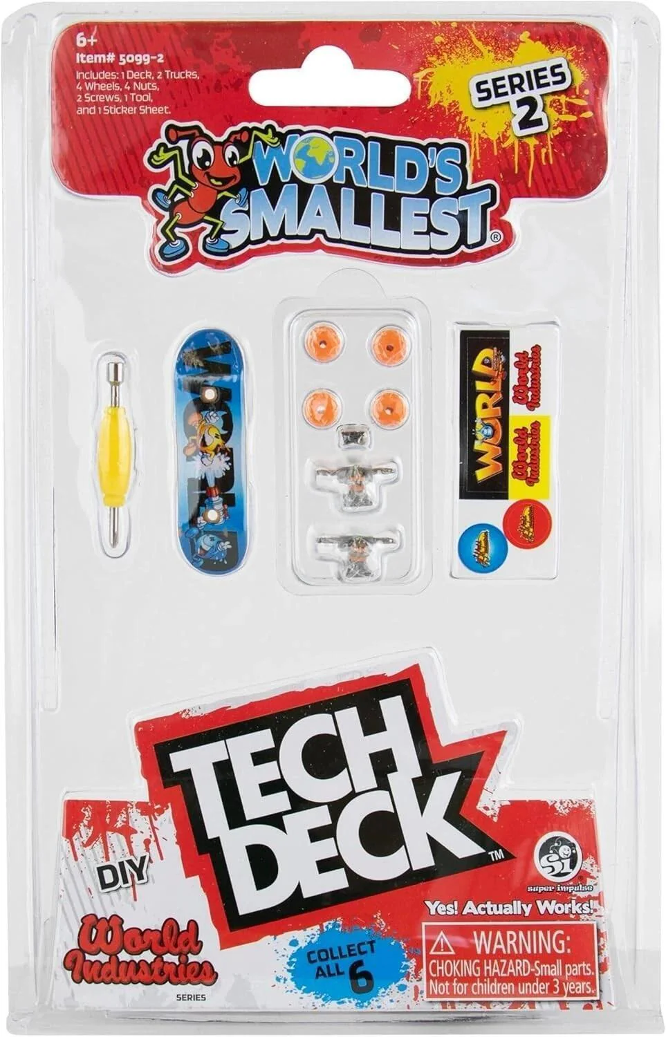 Tech Deck World's Smallest Fingerboard Complete - World Industries Series 2 - Image 2