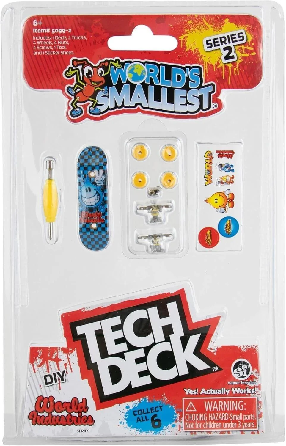 Tech Deck World's Smallest Fingerboard Complete - World Industries Series 2 - Image 3