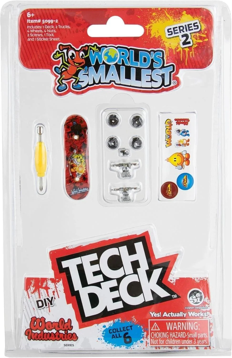 Tech Deck World's Smallest Fingerboard Complete - World Industries Series 2 - Image 6