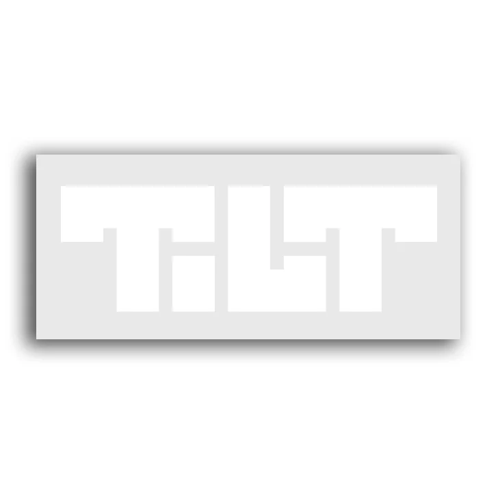 Tilt Block Logo Decal Sticker