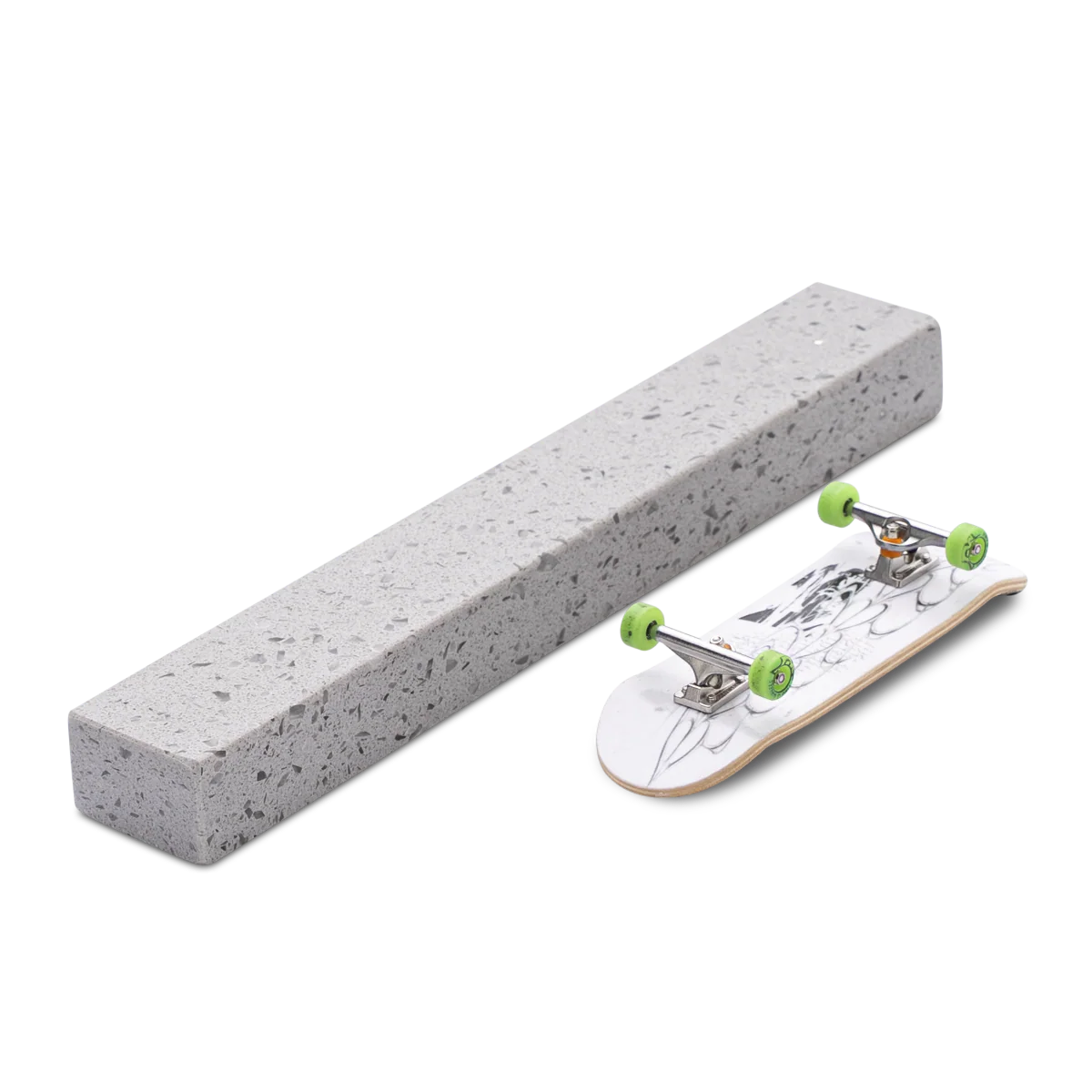 TV Marble Fingerboard Ramp - Tiny Curb - Image 2