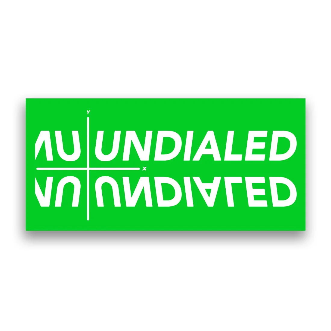 Undialed 2D Sticker