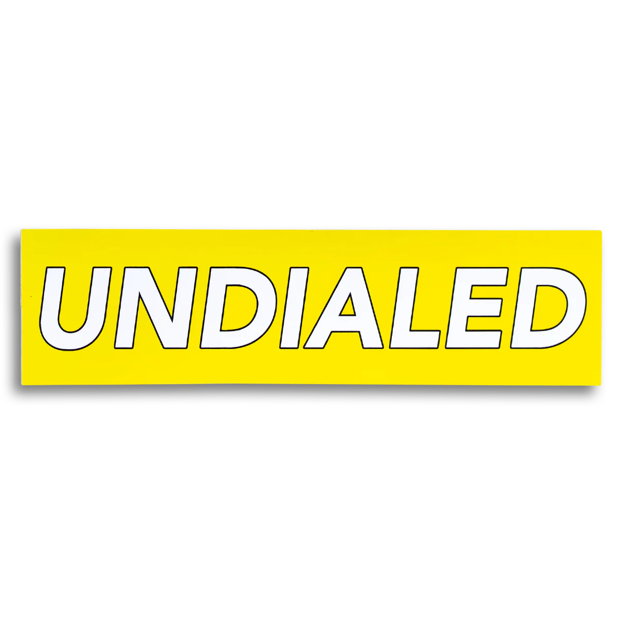 Undialed Boxed Sticker