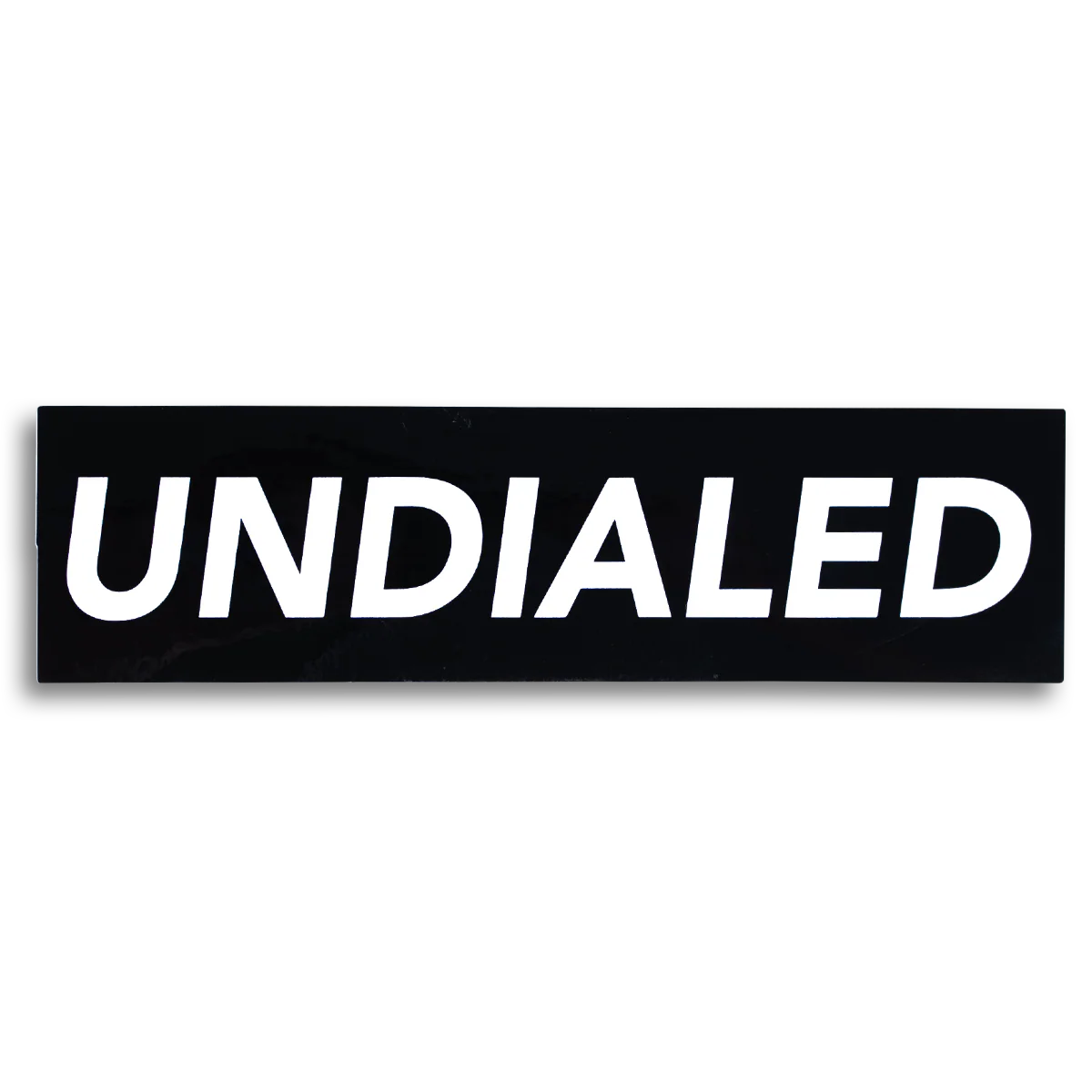 Undialed Boxed Sticker - Black and White