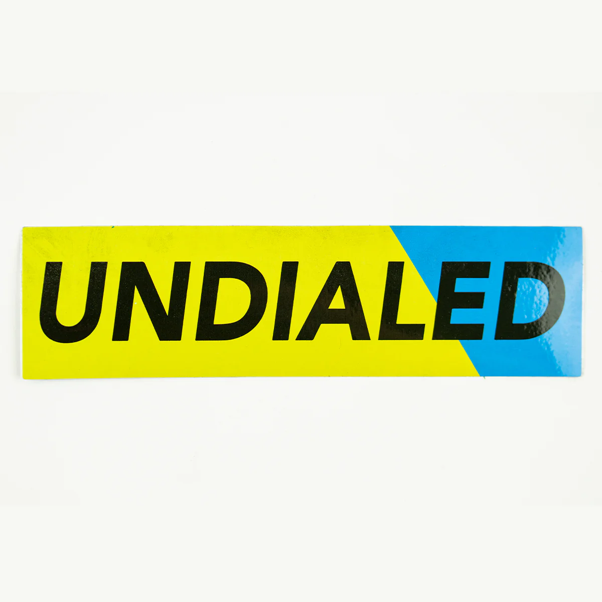 Undialed Boxed Sticker - Yellow and Blue