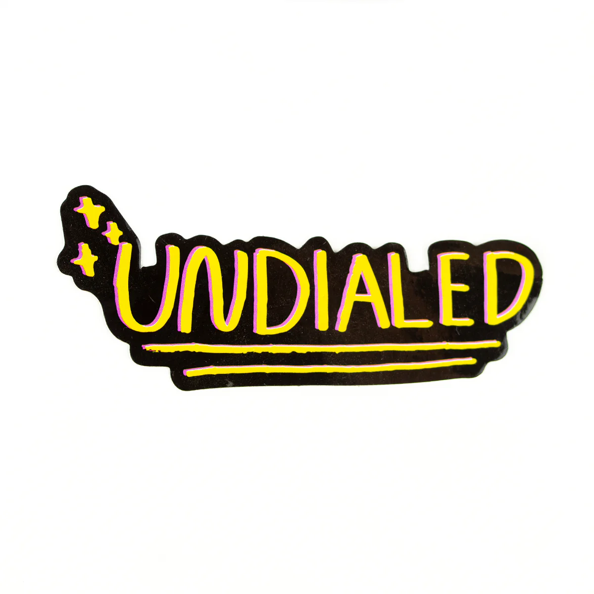 Undialed Sparkle Sticker