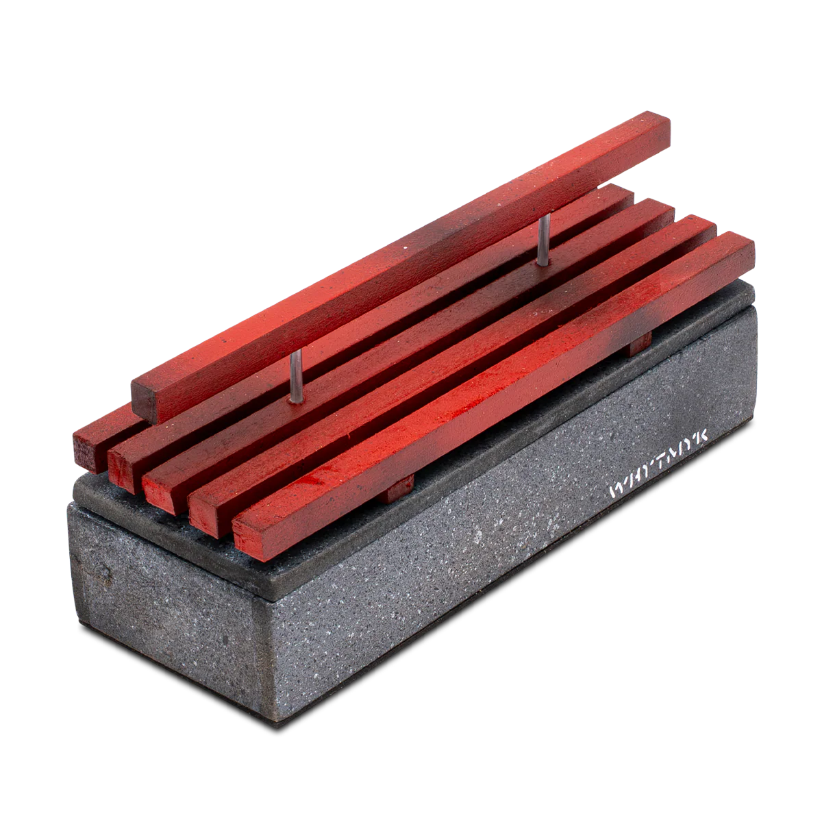 WhytMykConcrete Fingerboard Ramp - Double Bench Box