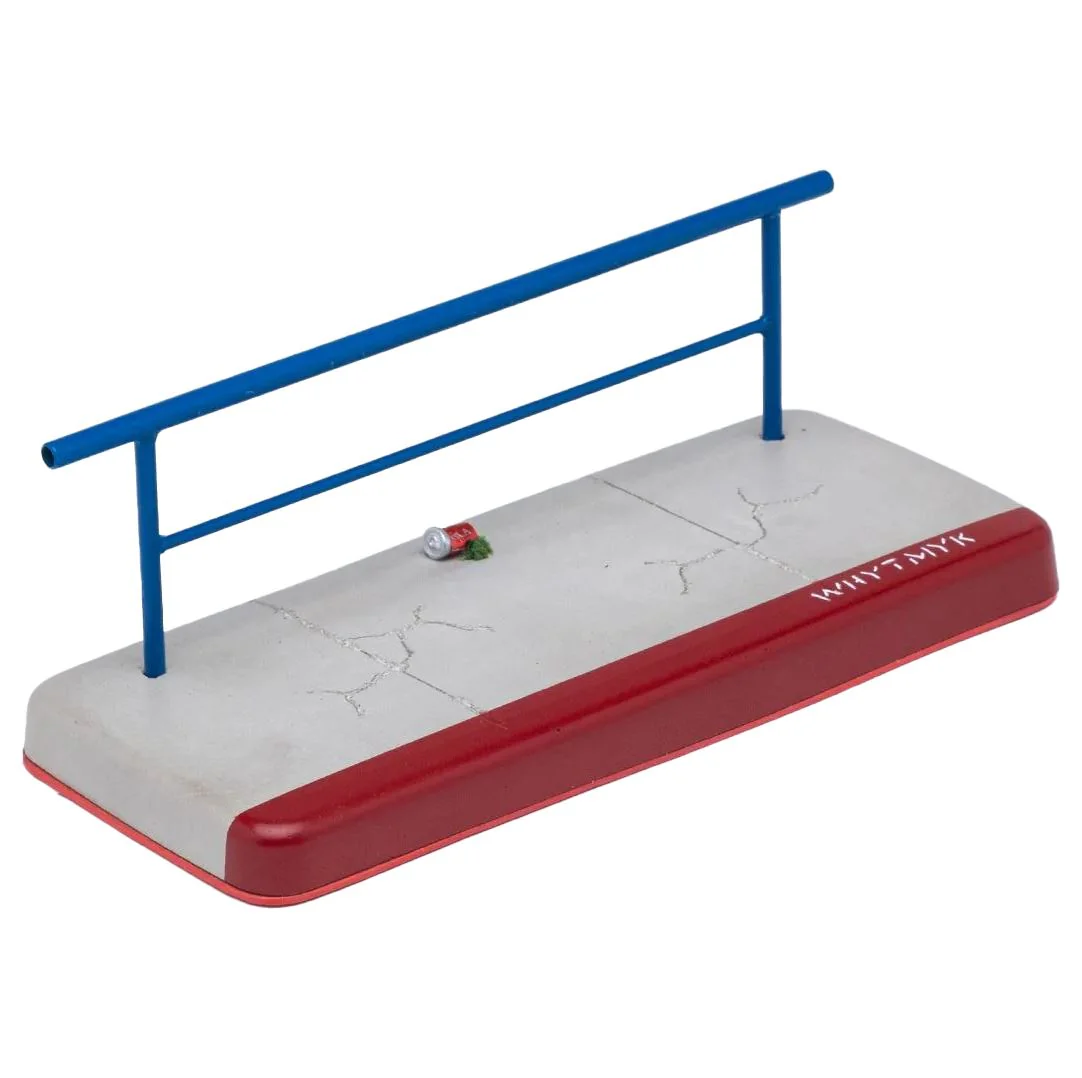 WhytMykConcrete Fingerboard Ramp - XXL Sidewalk with Rail - Image 2